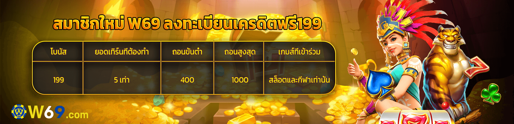w69 ศูนย์รวมคาสิโนออนไลน์ สล็อต กีฬา และโปรโมชันสำหรับผู้เล่นไทย 3